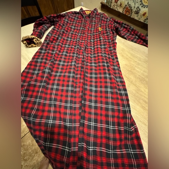 Ralph Lauren Other - Ralph Lauren Pajamas Size Small/Medium RED TARTAN PLAID Flannel  Long Nightgown